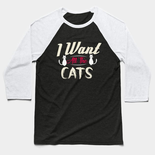 Cat Art, Cat Gift, Cat Lover Gift, Cat  Lover Gifts Shirt Baseball T-Shirt by YelionDesign